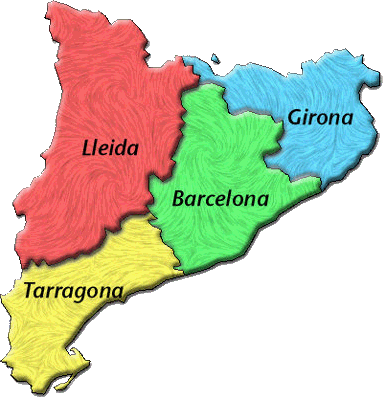 catalonia opdeling